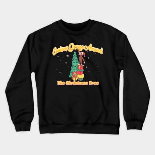 Curious George Around The Christmas Tree Crewneck Sweatshirt